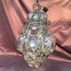 Lantern cage in blown glass style Murano dimension: H-28cm- D-18cm-
