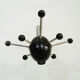Coat rack, vintage wall pad Sputnik Atomium year 70, , Osvaldo Borsani. Space Age