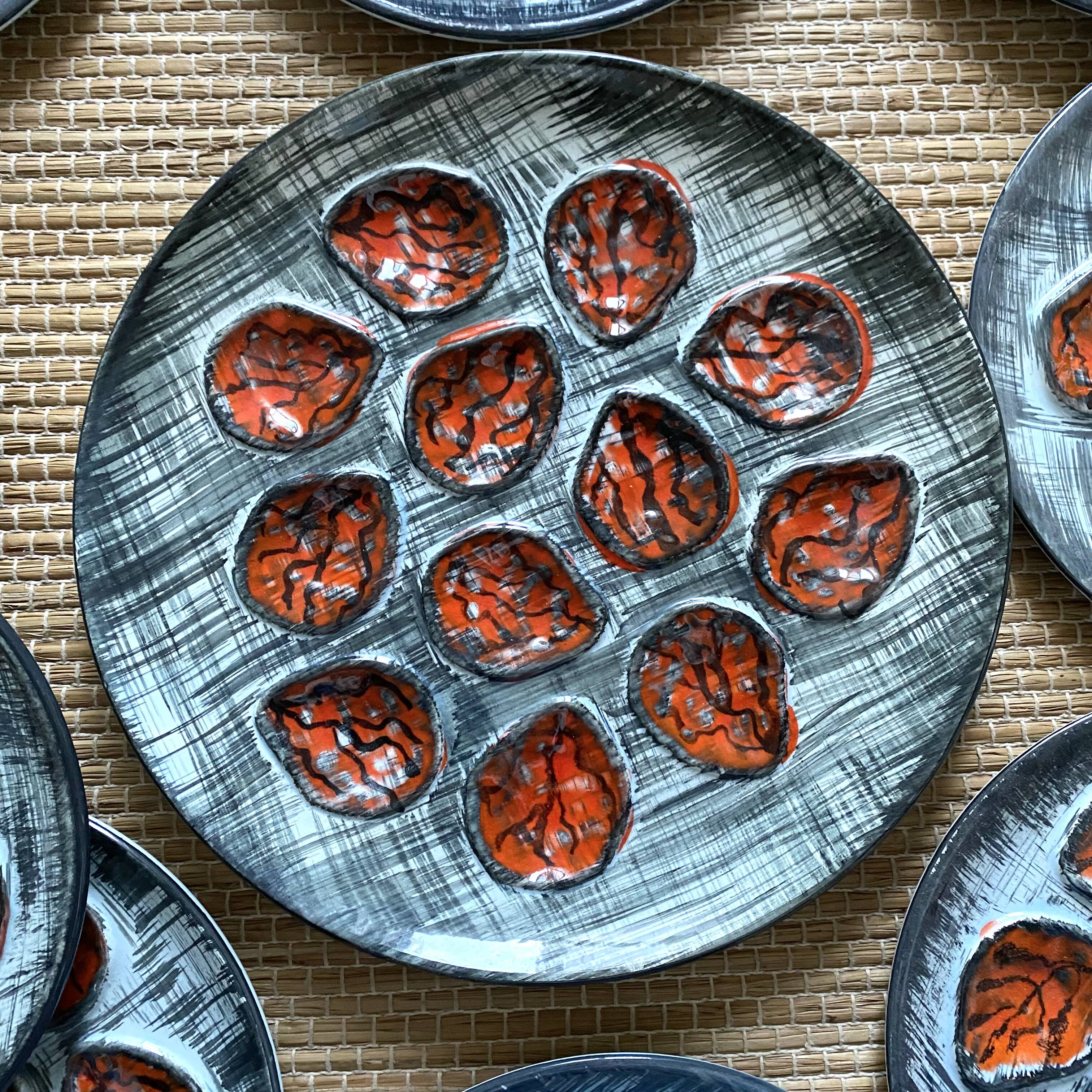 Vintage MBFA Pornic oyster service, 1960