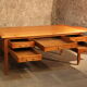 Louis XVI flat desk in solid cherry wood