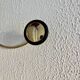 Vintage 1960 gold-plated coat rack with 3 hooks - 45 x 7 cm