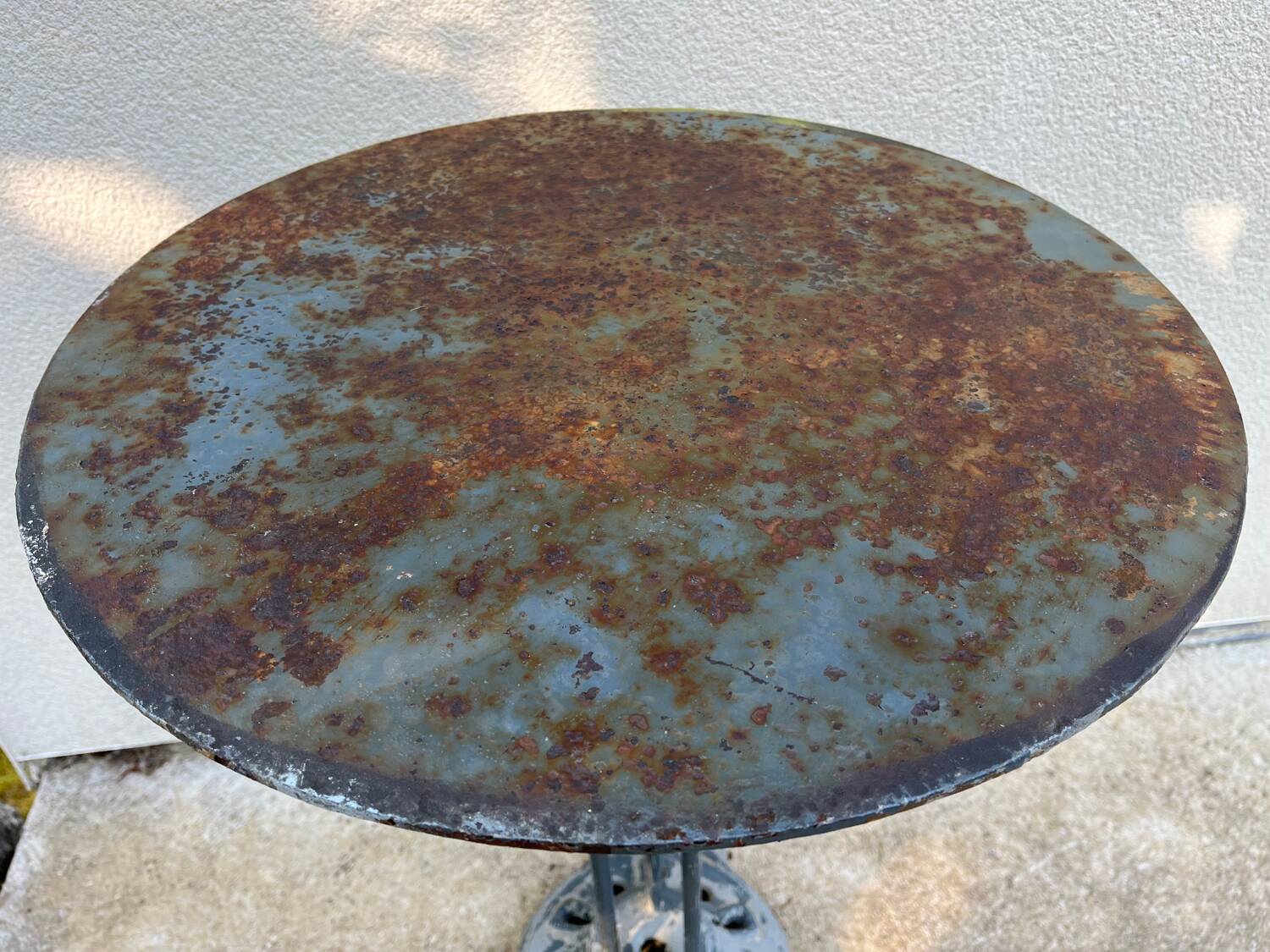 Small cast iron bistro table.