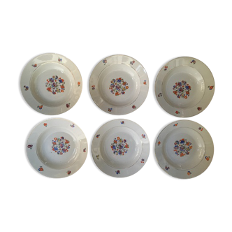 Set of 6 Plates "Moulin des Loups" / Orchies