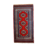 Vintage Indian Mahal handmade carpet 82cm x 156cm 1970s, 1C732