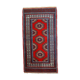 Vintage Indian Mahal handmade carpet 82cm x 156cm 1970s, 1C732