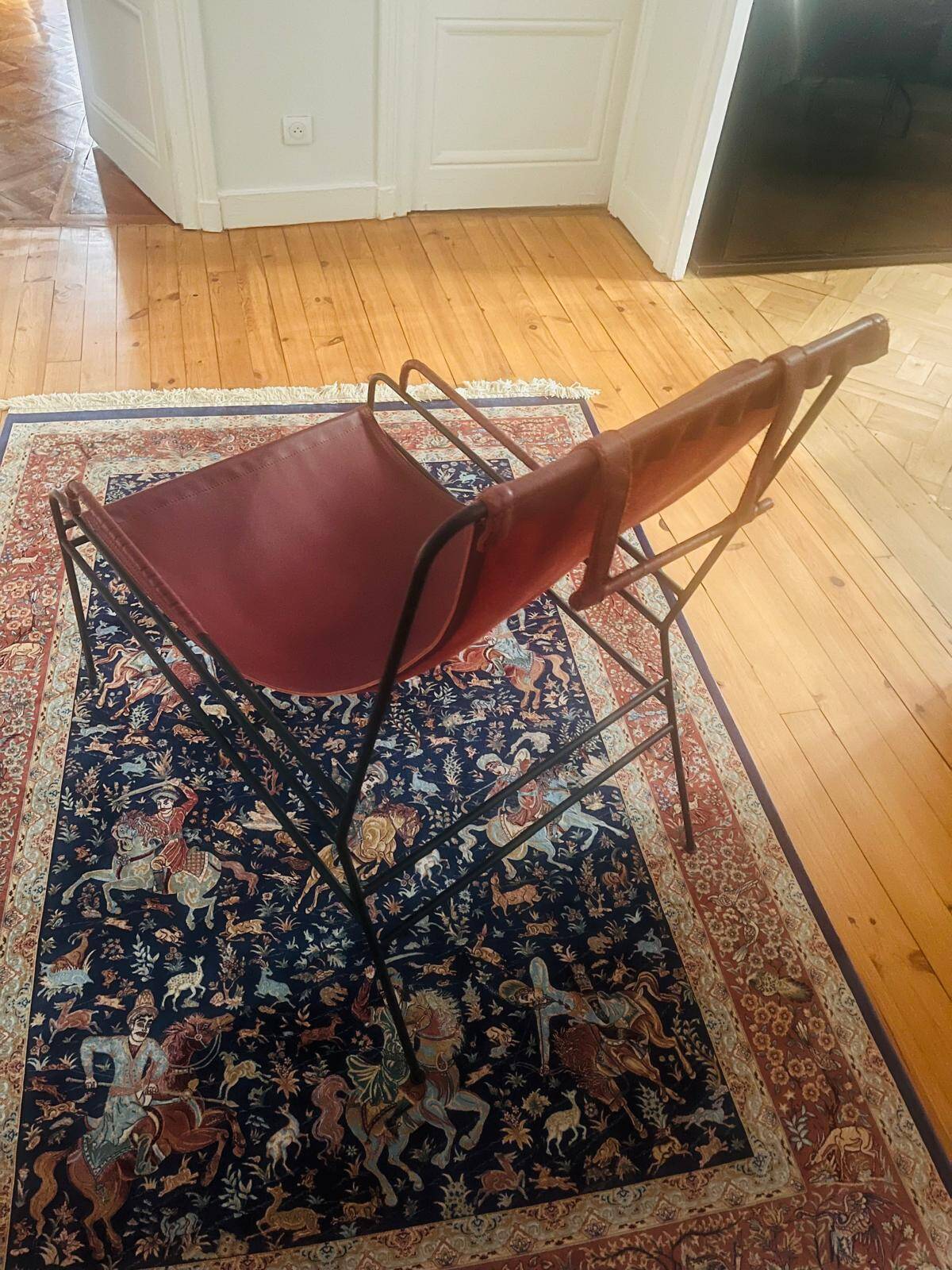 Celchar AM.PM armchair in burgundy leather - Very good condition
