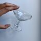 Set of 7 crystal champagne glasses 50s-60s