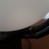 Black and white ceramic hand lamp