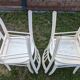 Set of 4 vintage shabby chic bistro chairs