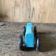 Old painted wooden toy car