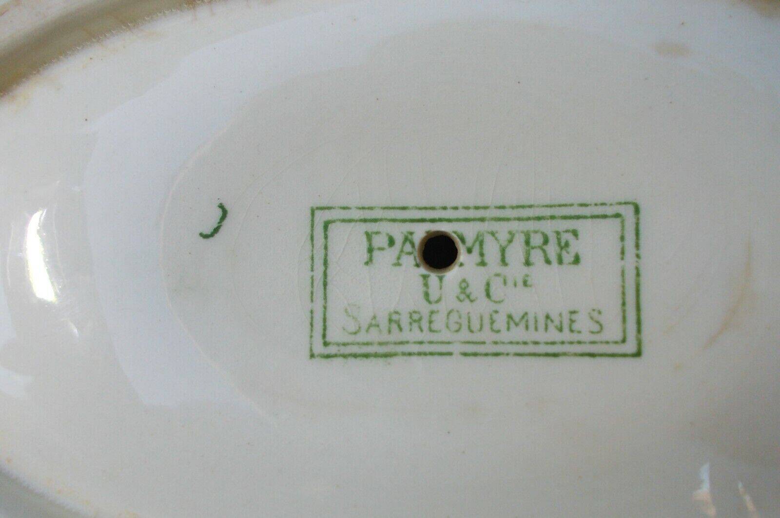 Sarreguemines Palmyre Earthenware Sauce Boat