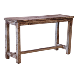 Old Burmese teak bench original unbleached patina