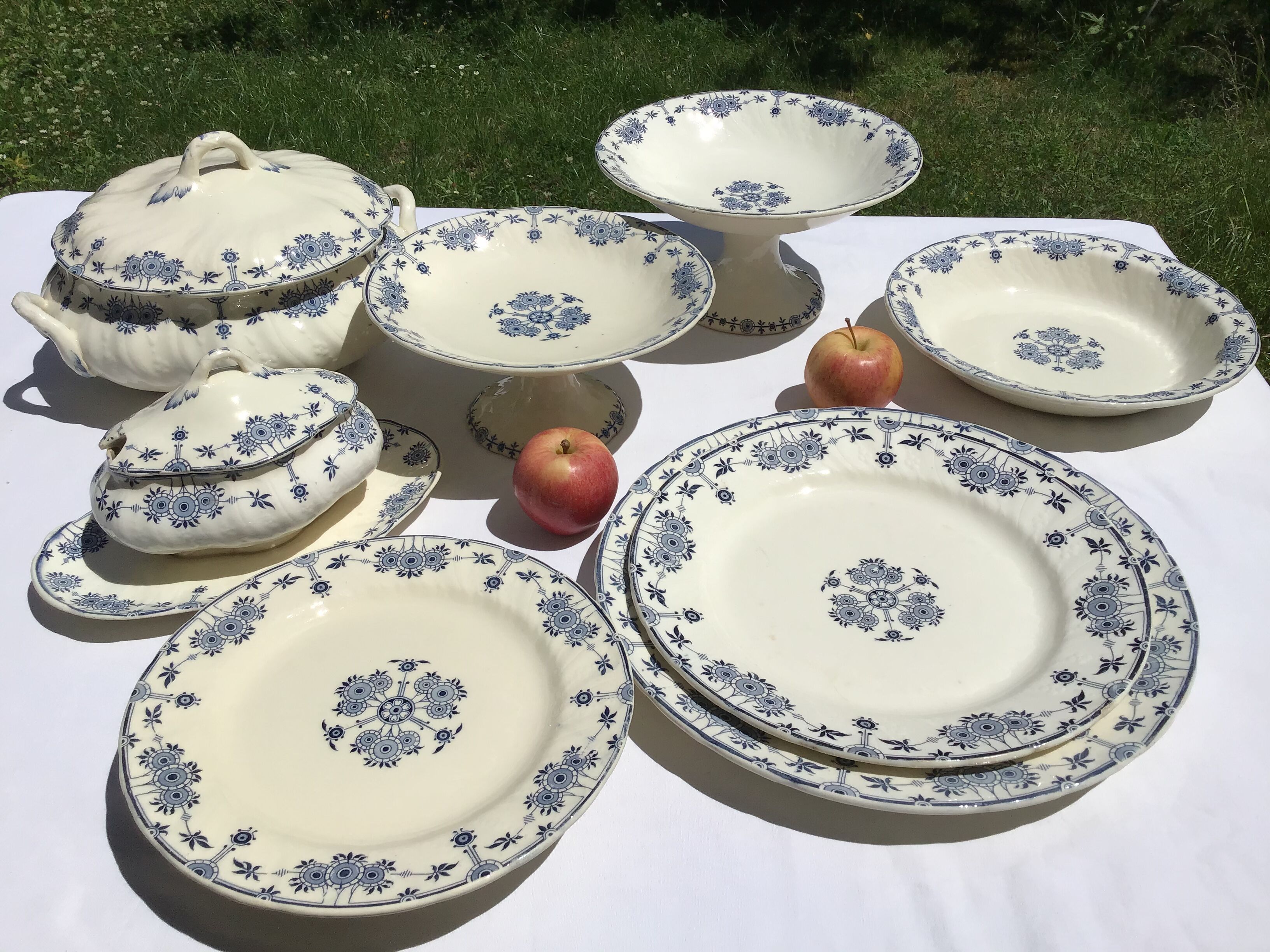 Saucière Terre de Fer Gien Copenhague bleu marine