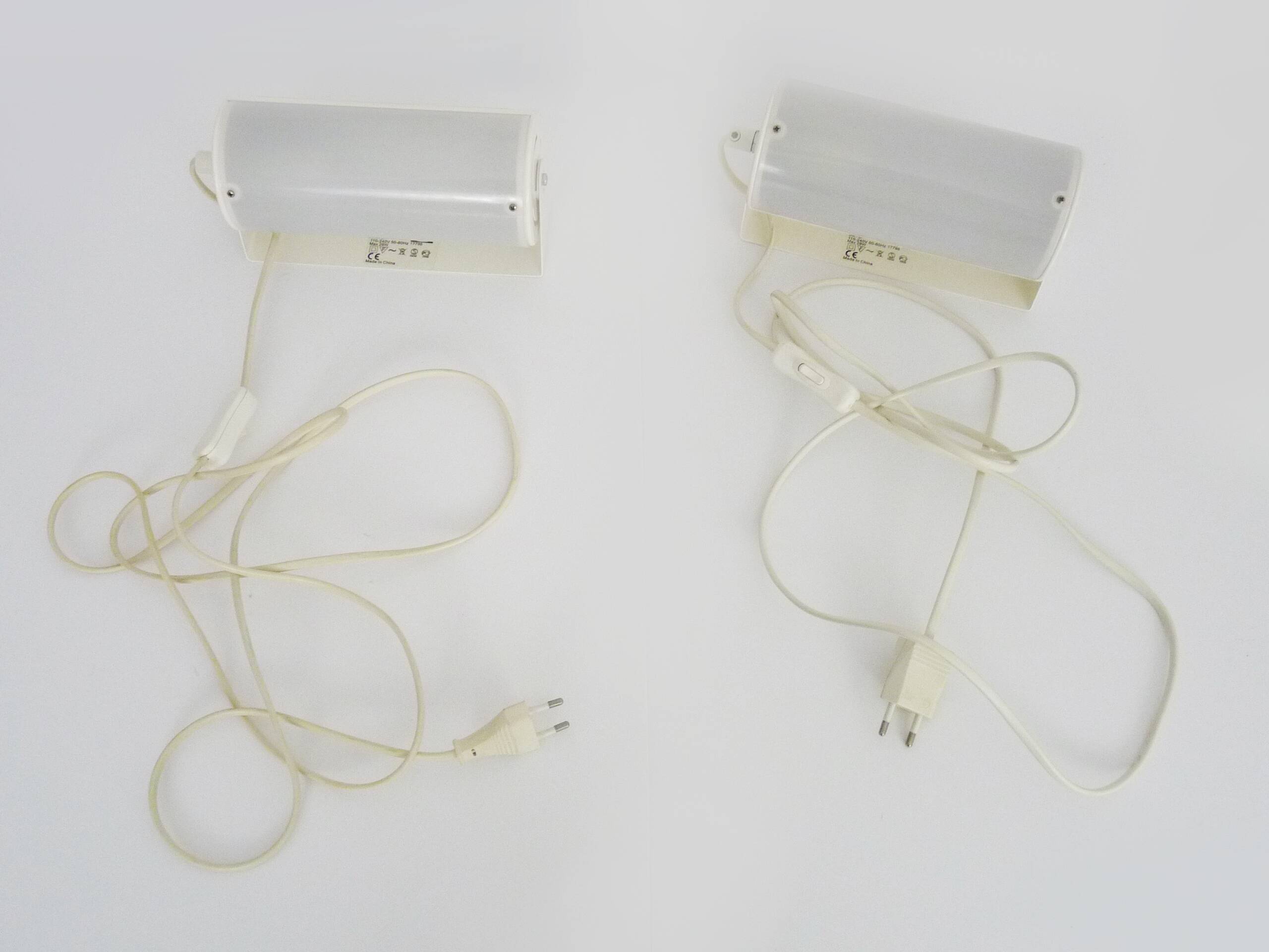 Pair of Ikea Typ V1013 wall lights. Vintage 80s