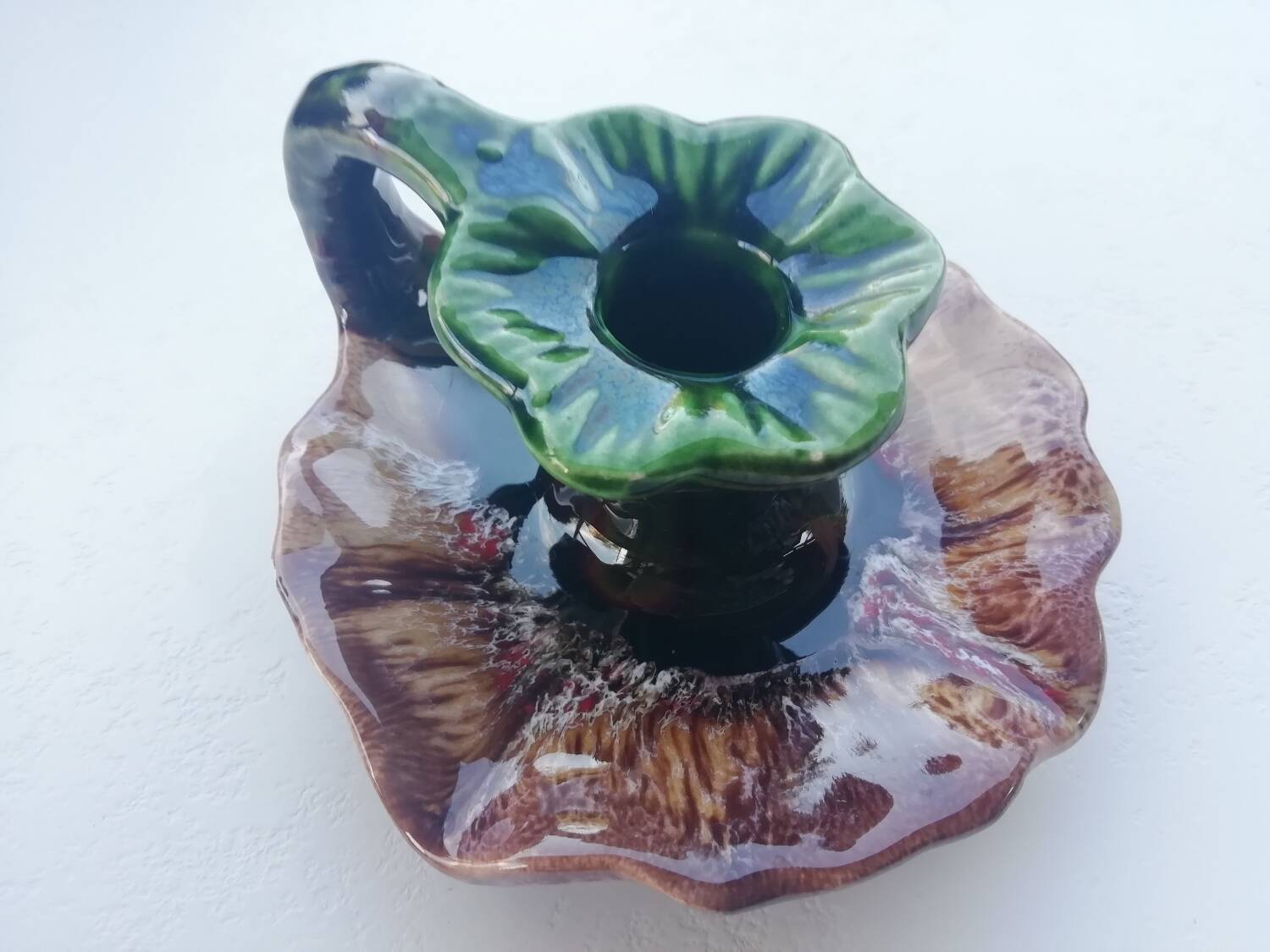 Vallauris style candle holder