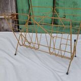 Vintage vinyl magazine rack
