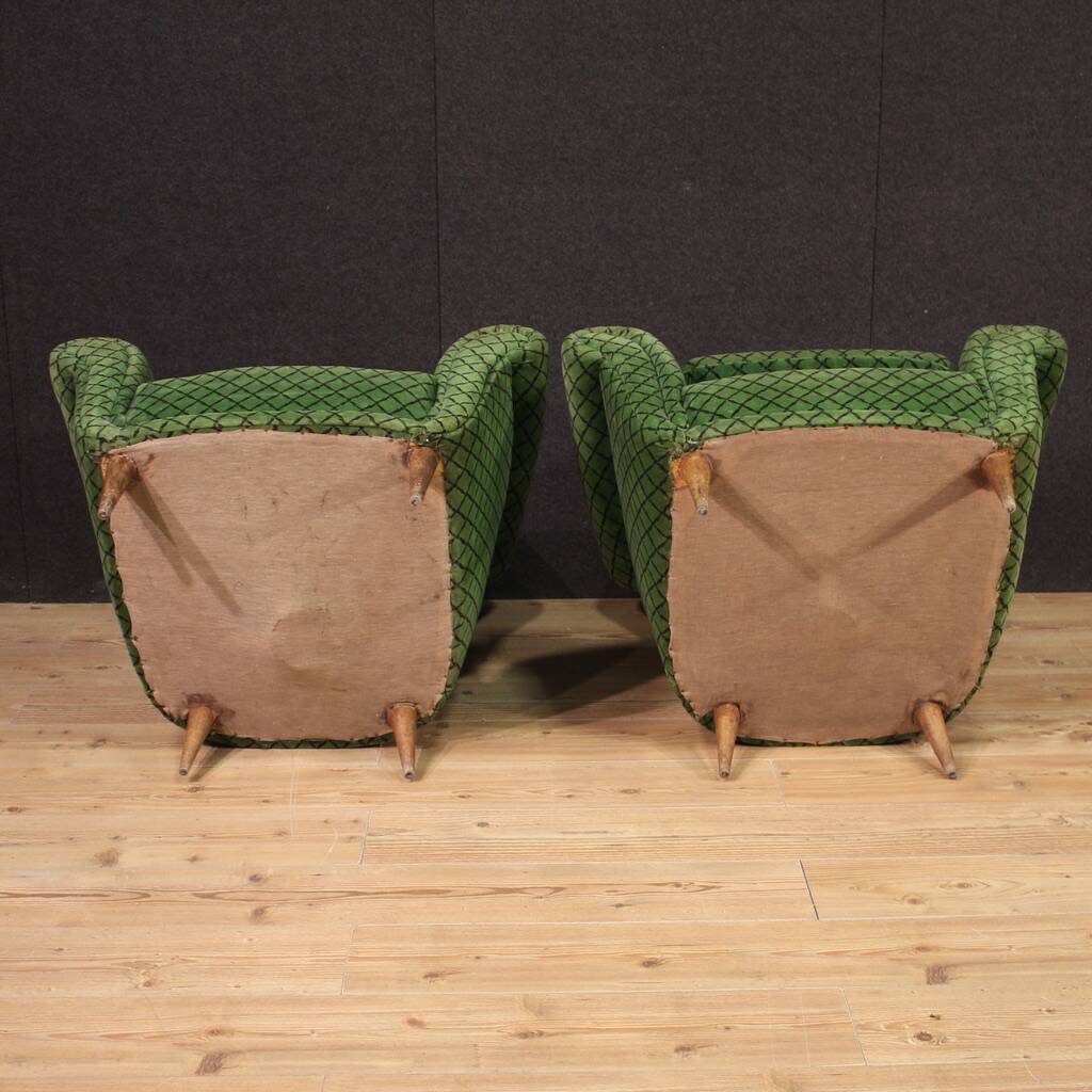 Paire de fauteuils italiens, années 60