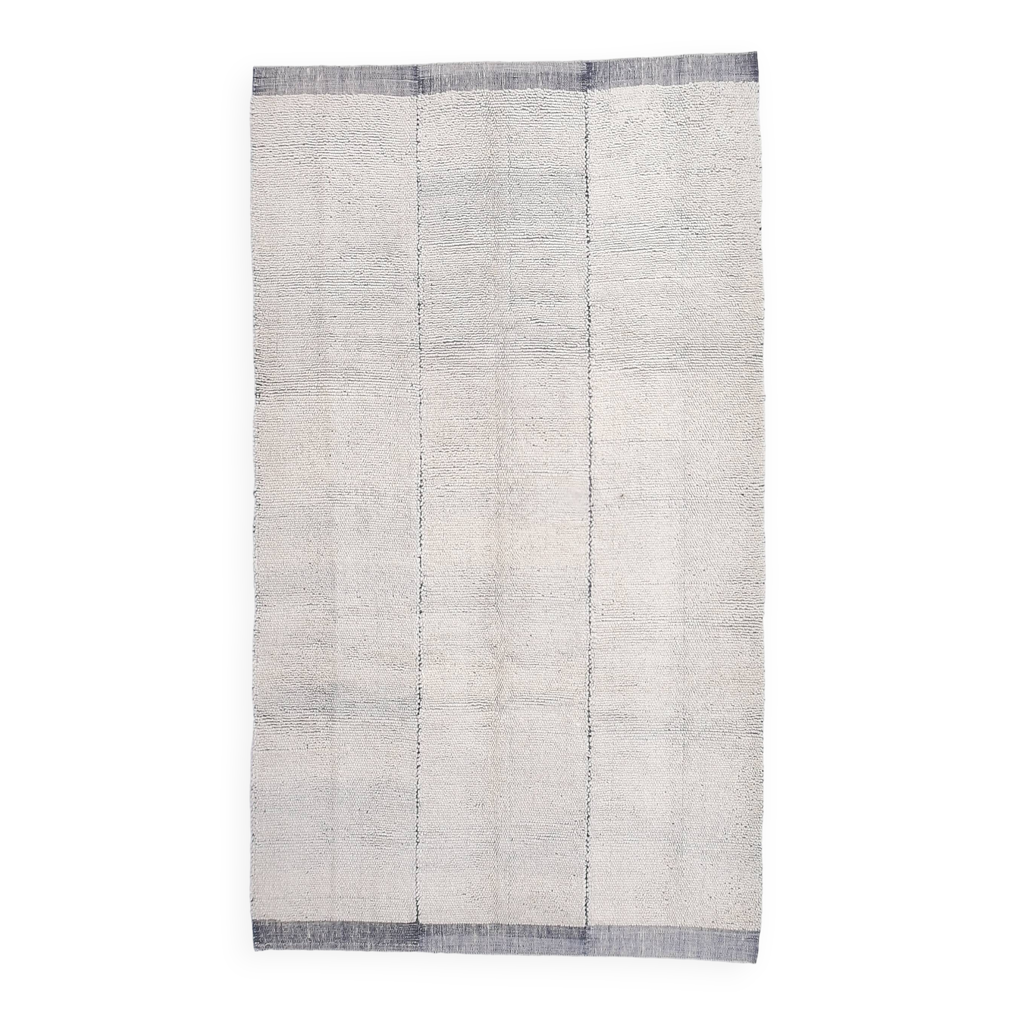 7x12 Soft Pastel Blue Handmade Vintage Rug, 206x357Cm