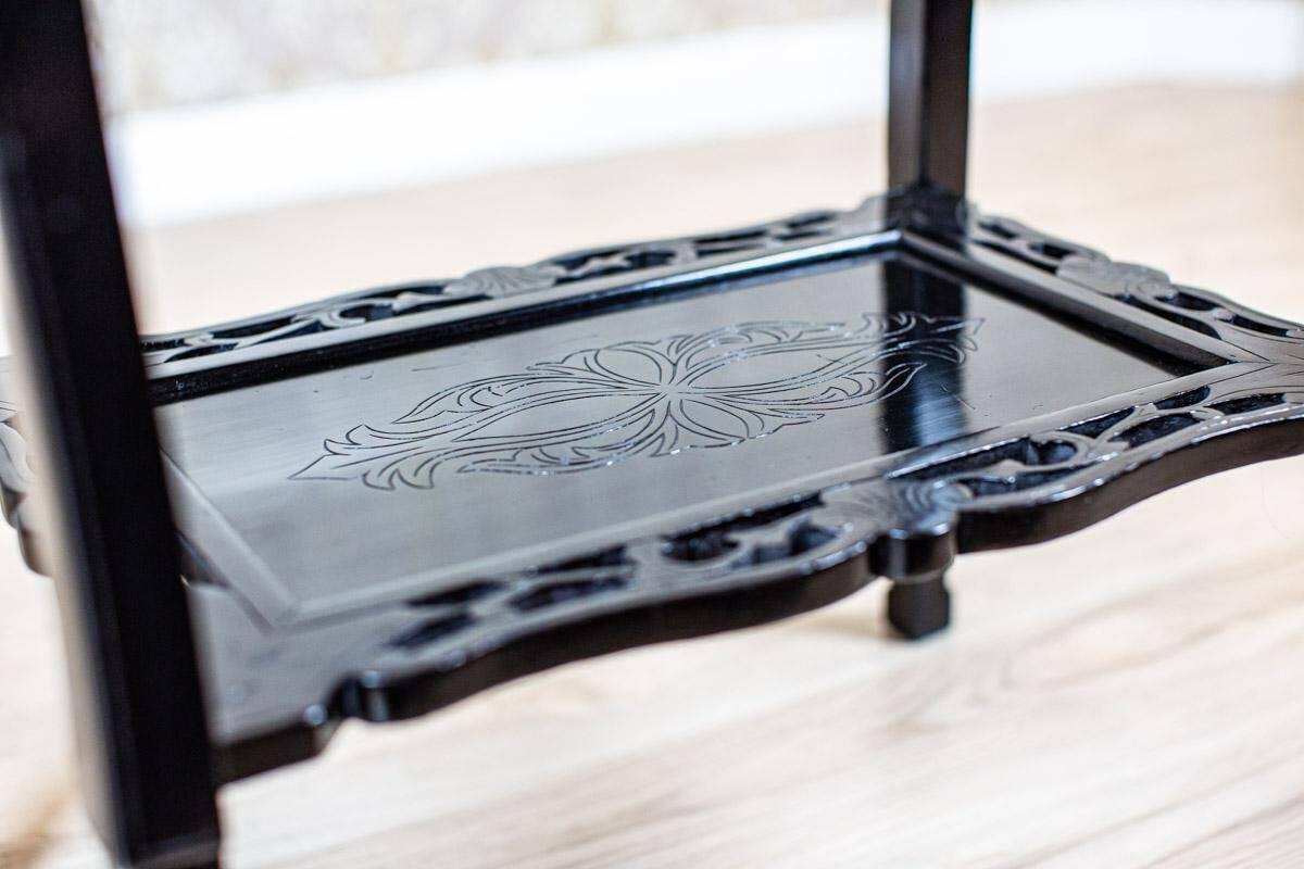Antique Side Table with Ceramic Top, 1890s