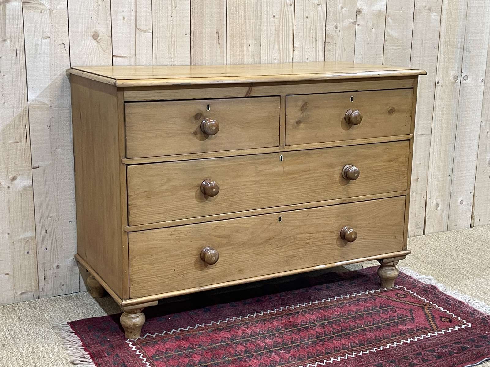 Victorian chest of drawers in nineteenth century fir
