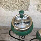 Cendrier ancien sur pied fer forgé