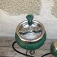 Old on foot wrought iron ashtray