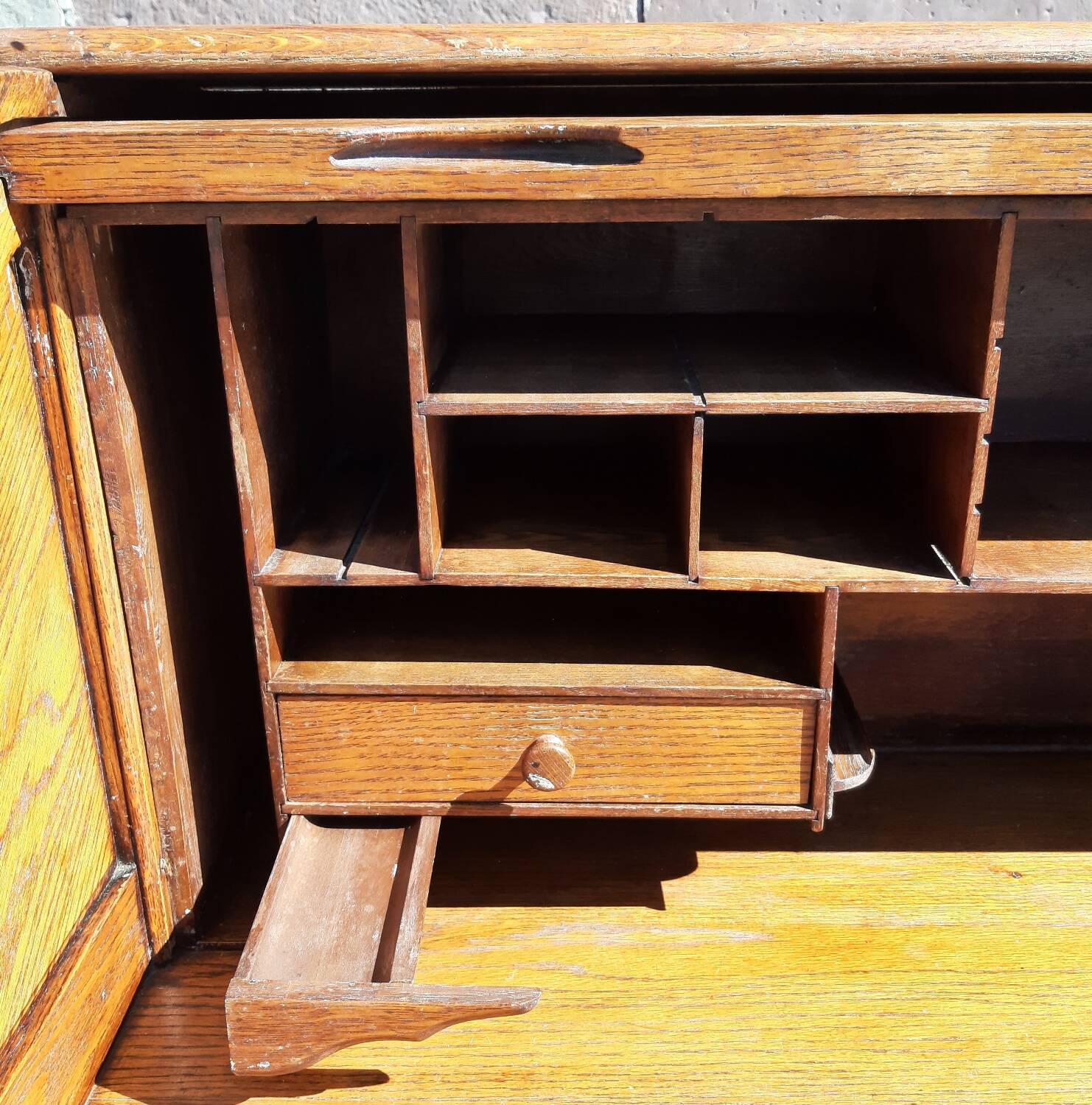 American "Roll Top" desk in oak.