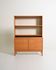 Cabinet en chêne avec portes tambour et étagères supérieures, années 1960.