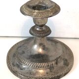 Bougeoir ancien argenté