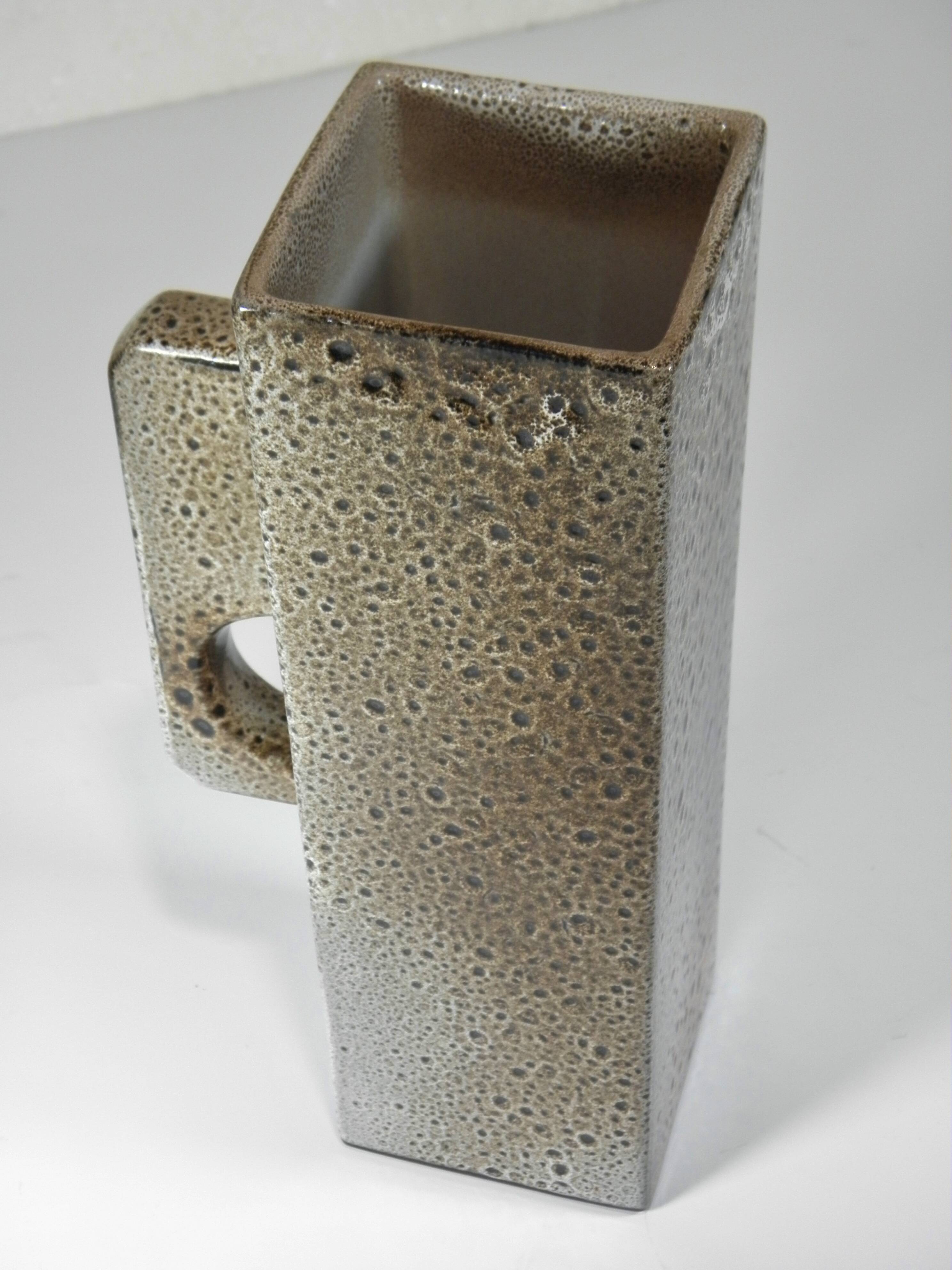 DESIGNER VASE in ENAMELED CERAMIC