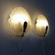 Hillebrand glass wall lamps  1960’s