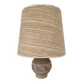 Lampe boule Art Déco en céramique émaillée, circa 1940