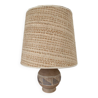 Art Deco glazed ceramic ball lamp, circa 1940