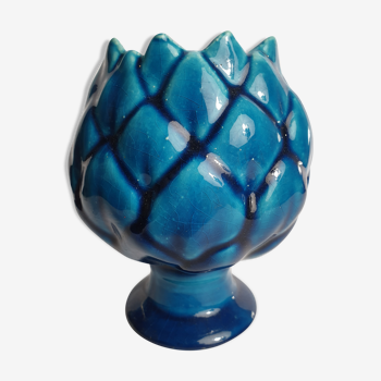 Blue ceramic vase