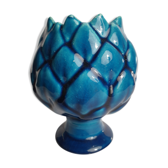 Blue ceramic vase