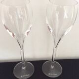 Set of 2 flutes to champage veuve cliquot