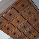 Meuble d'apothicaire en chêne hollandais, début du XXe siècle