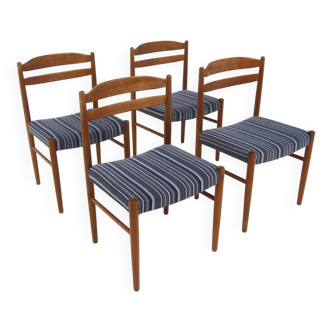 4 chaises scandinave en teck, Suède, 1960