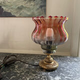 Brass foot tulip lamp