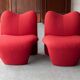 Set de 2 fauteuils lounge « Multipla » de Jane Dillon et Peter Wheeler.