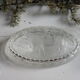 Glass butter with cow motif made in France