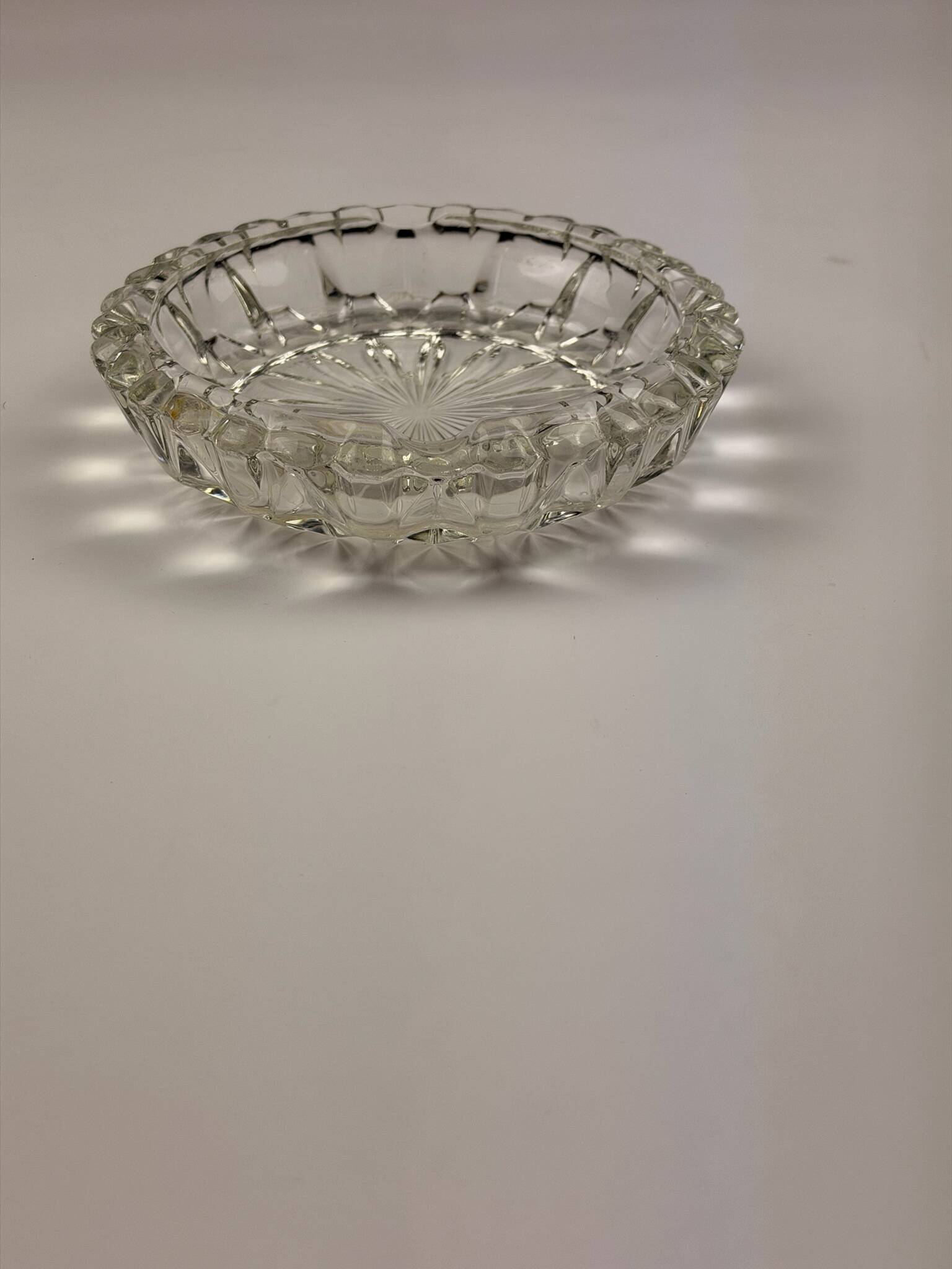 Vintage pressed glass ashtray