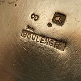 Silver-plated metal teapot signed "Boulenger"