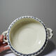 Antique soup tureen 1890-1910 opaque porcelain ironstone Gien Chardons model