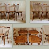 4 Baumann Menuet bistro chairs from the 60s and 70s