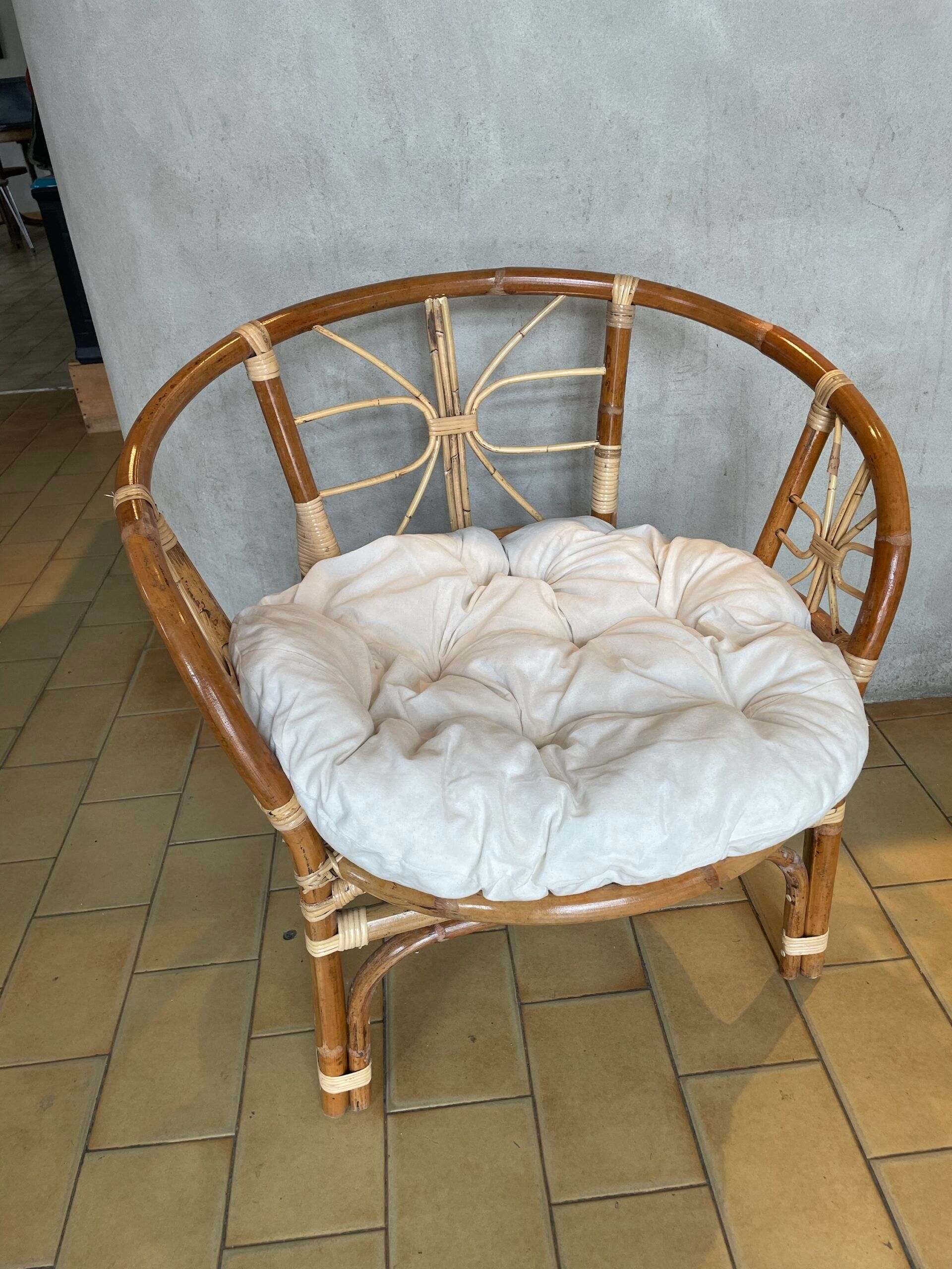 Rattan armchair