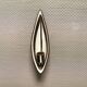 Wall-hung candle holder in the black series, made by Michael Andersen Bornholm Denmark 1960s