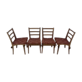 Ensemble de quatre chaises de salle à manger par Jan Vaněk, 1955