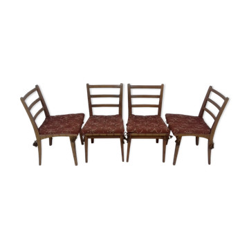 Ensemble de quatre chaises de salle à manger par Jan Vaněk, 1955