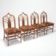 Set of bamboo lounge chairs with Italian 1960 floral cushions
